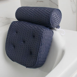 Bantal Bak Mandi Spa Jaring 4D dengan 7 Cangkir Isap Ekstra Besar, Bantal Mandi Cepat Kering Dapat Dicuci dengan Mesin Licin - Product Image 4