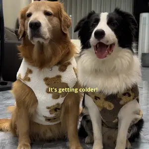 Ropa para Perros Border <span class=keywords><strong>Collie</strong></span>, Otoño Invierno, Forro Polar Cálido, Anti-caídas, para Husky, Golden Retriever, Labrador, Perros Grandes, Poliéster - Product Image 3