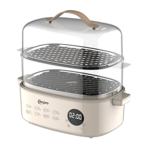<span class=keywords><strong>Cuiseur</strong></span> électrique multifonctionnel 18L 1200W Fast Steam 3-Layer Large Capacity Safety SUS 304 PP Steamer for Household Use - Product Image 4
