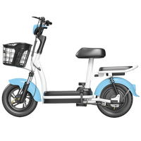 Vélo électrique urbain à moteur arrière 3 vitesses, batterie au plomb-acide 48V, haute vitesse, longue autonomie