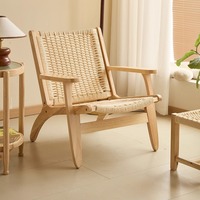 Ensemble de chaises de salle à manger modernes en bois massif pour cafés, hôtels, restaurants, bars, villas, appartements - Convient pour l'extérieur