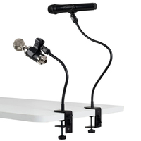Support de bureau flexible en métal de 1/4 po avec col de cygne, personnalisable OEM, pour support de téléphone, lampe de streaming en direct et microphone