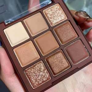 Palette de fards à paupières en gros au chocolat moka, 9 nuances, tons bruns, maquillage des yeux pour femmes noires - Product Image 1