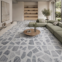 Dalles de terrazzo artificielles modernes, épaisses, résistantes à l'usure, couleur personnalisée pour villa, appartement, hôtel, sol d'escalier