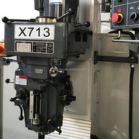 Nouvelle fraiseuse verticale X713 de moyenne capacité, corps en fonte épaisse, structure stable, broche ISO40, 5 CV, pour découpe de métaux lourds sur de longues périodes