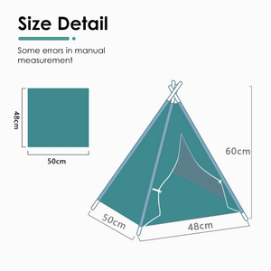 Tentes de luxe solides pour animaux de compagnie <span class=keywords><strong>tipi</strong></span> pour chiens et chiots chat Portable emballé dans une boîte lavable et adapté aux voyages coussin épais pour animaux de compagnie - Product Image 6