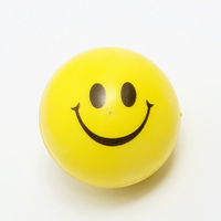 Balle anti-stress spongieuse avec logo personnalisé, balle anti-stress anti-stress en forme de cœur en PU