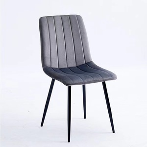 Housse <span class=keywords><strong>de</strong></span> <span class=keywords><strong>chaise</strong></span> <span class=keywords><strong>de</strong></span> salle à manger <span class=keywords><strong>de</strong></span> haute qualité, siège et dossier doux, chaises rembourrées jaunes avec pieds en métal - Product Image 2