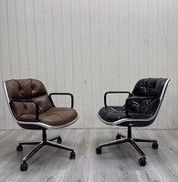 Tables et chaises de bureau pivotantes et réglables en hauteur en cuir de style médiéval moderne Runxi Furniture