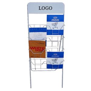 Présentoir métallique personnalisé en fil métallique pour <span class=keywords><strong>librairie</strong></span> de bibliothèque Autocollant de coloriage comique pour enfants Livre Carte postale Brochure Porte-journal - Product Image 1