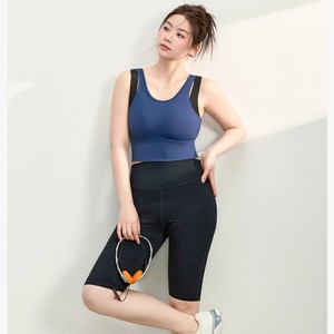 Soutien-gorge de sport yoga grande taille personnalisé avec logo pour femme, maintien élevé, anti-affaissement, antichoc, bretelles non ajustables, gilet de fitness - Product Image 2