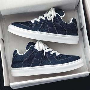 2025 New Trendy Platform Men's Flat Skateboarding Shoes High-quality Comfortable and Breathable Canvas Men's Casual Shoes - Product Image 1