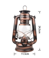 235 #   Lanterne à kérosène en fer et rotin imperméable avec verre pour la décoration de mariage et de festival