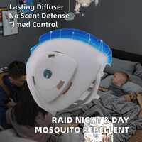 Nouvelle Offre Éclaircissante Nuit Électrique &amp;   Base de Jour avec Recharge Répulsif Moustiques et Mouches, 1 Diffuseur et 1 Recharge Sans Parfum avec Fonction Minuterie