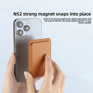 Supporto Magnetico per Telefono per <span class=keywords><strong>iPhone</strong></span> 17 <span class=keywords><strong>Pro</strong></span> <span class=keywords><strong>Max</strong></span> 16 15 14 13 12 <span class=keywords><strong>11</strong></span>, Porta Carte a Portafoglio, Clip Posteriore Sottile Pieghevole Invisibile - Product Image 3
