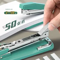 Agrafeuse manuelle rotative personnalisable en plastique pour étudiants, agrafeuse multifonctionnelle pour la maison et le bureau, capacité de 50 pages, 40 agrafes