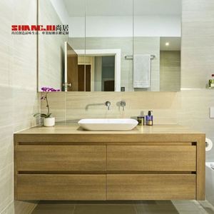 Usine Directement Bleu Lavabo Mat Blanc Armoire de salle de Bain <span class=keywords><strong>Avec</strong></span> Machine à Laver - Product Image 2