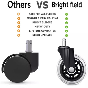 Roue <span class=keywords><strong>de</strong></span> remplacement en PU transparente et silencieuse <span class=keywords><strong>pour</strong></span> <span class=keywords><strong>chaise</strong></span> <span class=keywords><strong>de</strong></span> <span class=keywords><strong>bureau</strong></span>, <span class=keywords><strong>de</strong></span> réunion, <span class=keywords><strong>de</strong></span> dentiste, <span class=keywords><strong>de</strong></span> 3 pouces, <span class=keywords><strong>pour</strong></span> sols en bois <span class=keywords><strong>dur</strong></span>, <span class=keywords><strong>pour</strong></span> nettoyage <span class=keywords><strong>de</strong></span> meubles - Product Image 3