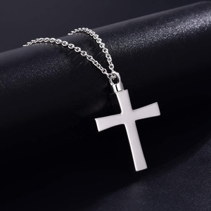 Isunni de Plata de Ley 925 recuerdo Memorial joyería de la cremación cenizas urna Colgante Cruz Collar para hombres y mujeres - Product Image 4