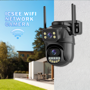 Cámara Domo CCTV de doble lente ICSEE, 3MP + 3MP, supervisión diurna nocturna, <span class=keywords><strong>Sensor</strong></span> PTZ CMOS, seguridad interior, Audio bidireccional, Nube nocturna, IP - Product Image 2