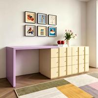 Ensemble de coiffeuse contemporaine JINXI avec peinture haute brillance, organisateur multifonctionnel pour chambre à coucher et bureau de rangement pour cosmétiques