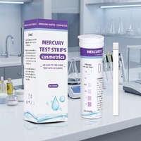 Tests de détection des métaux lourds dans les cosmétiques, Détection du mercure dans les cosmétiques, Bandelettes de test du mercure pour les cosmétiques