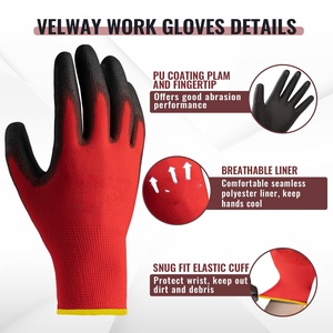 Wholesale Custom Women Construction Industrial Protective Hand Latex Coated Rubber Garden Safety Work <b>Glove</b> - Product Image 2