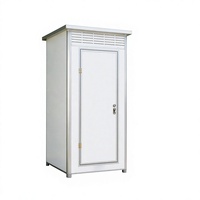 Cabine de toilette préfabriquée en kit, portable, en panneaux sandwich, modulaire, démontable, structure en acier