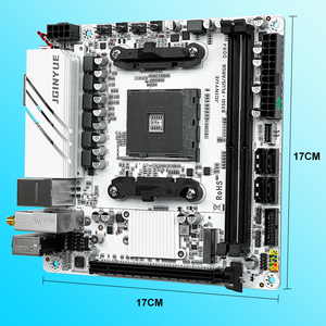 JGINYUE AM4 ITX B350i <span class=keywords><strong>PLUS</strong></span> ARGB เมนบอร์ดสำหรับ R3/R5/R7/<span class=keywords><strong>R9</strong></span> ซีรีส์ 1/2/3/4/5 CPU DDR4 RAM 32GB PCI-E 3.0 เดสก์ท็อปพีซี - Product Image 2