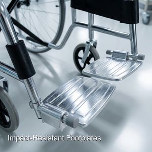 Transit avancé des patients : Fauteuil roulant médical Keling avec repose-pieds pivotants - Product Image 6