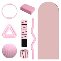 YX Factory Ensemble de fitness pour la maison avec barre d'haltères, haltères en silicone, Power Ring, tapis de yoga et accessoires de yoga et Pilates, personnalisable avec logo