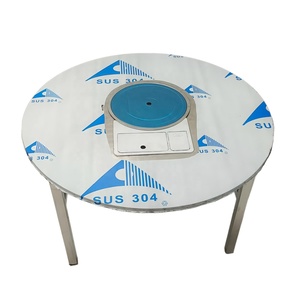 طاولة طعام وشواية وغاز بوتان قابلة للطي من الستانلس ستيل للمطاعم الكورية والرحلات الخارجية والشواء والشاهي - Product Image 3