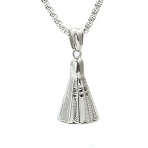 <b>Skirt</b> Pendant Necklace Titanium Steel Fashionable <b>Silver</b> White Everyday Wear Themed Pendants - Product Image 1