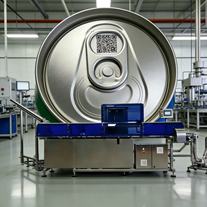 เครื่องเข้ารหัสฝากระป๋องอะลูมิเนียมด้วยเลเซอร์: แยกฝาอัตโนมัติ, ทำเครื่องหมาย QR แบบแปรผัน, ตรวจสอบด้วยกล้อง, คัดแยกอัตโนมัติ, ซ้อนกระป๋องเบียร์/โซดา - Product Image 1