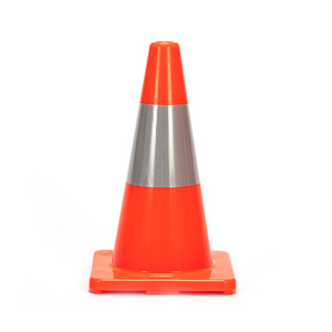 Khả năng hiển thị cao PVC an toàn Cone phản quang sọc thiết kế cho bền xây dựng Khu An toàn Đường Bộ rào cản giao thông cảnh báo - Product Image 6