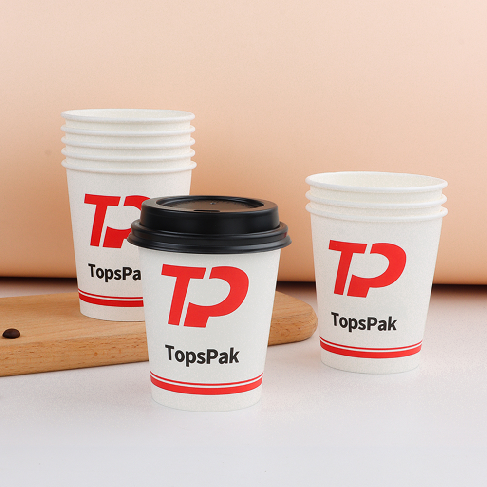 Embossing Paper Cup Gold Foil Beverage Container Hot Drink Coffee Milk Tea Ice Cream Yogurt Premium Packaging