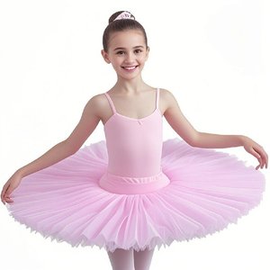 Falda de Ballet para Niñas, Falda de Tul con Malla Esponjosa, Tutú de Bailarina, Disfraz para Actuaciones, Entrenamiento y Competencias Infantiles - Product Image 2
