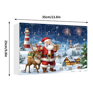 Calendrier de l'Avent de Noël avec figurines naines en peluche, 24 jours, pour enfants, utilisation en intérieur - Product Image 3