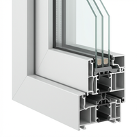 Fenêtre coulissante en aluminium à rupture de pont thermique, double vitrage, 1,4 mm, fenêtre coulissante à pression latérale