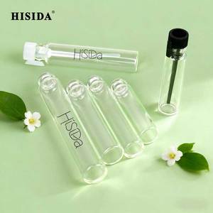 Botellas de muestra de vidrio vacías transparentes de 1ml, 2ml, 3ml, 1,5 ml, 5ml, Mini probador de Perfume de aceite esencial, botella de vidrio con palos de plástico - Product Image 1
