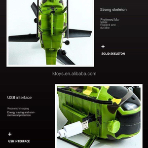 Lucky Toys 2,4 GHz Ferngesteuertes RC-Flugzeug Hubschrauber 2,5 <span class=keywords><strong>CH</strong></span> Tarnfarben-Flugzeugbausatz mit Lichteffekten - Product Image 4