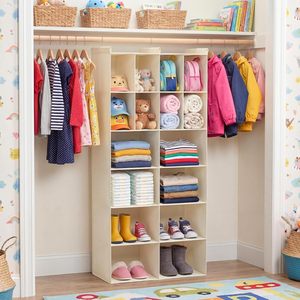 Organizador de armario colgante, 16 compartimentos, tela no tejida, 33x15x85cm, para almacenamiento de ropa en el dormitorio - Product Image 2