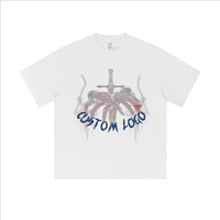 T-shirt vierge 100 % coton 275 GSM de haute qualité, respirant et doux, à épaules tombantes, personnalisable pour le streetwear, idéal pour les entreprises de dropshipping