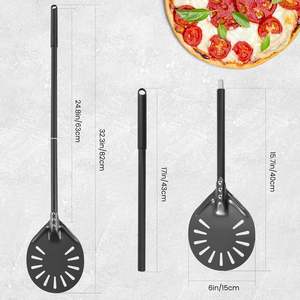 6 pulgadas, 7 pulgadas, 8 pulgadas, aleación de aluminio desmontable, extensión de un <span class=keywords><strong>metro</strong></span>, película dura larga, punzón redondo anodizado, cáscara de <span class=keywords><strong>Pizza</strong></span> - Product Image 3