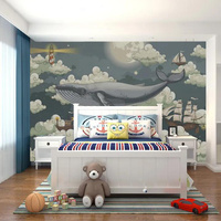Personnalisation professionnelle de papier peint mural, papier peint mural 3D, décoration murale pour la chambre des enfants, revêtements muraux