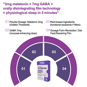<span class=keywords><strong>Film</strong></span> oral Mélatonine+GABA Travel Top Choice 30/boîte, format cigarette, sans eau, soulage l'insomnie de voyage, saveur mangue - Product Image 5