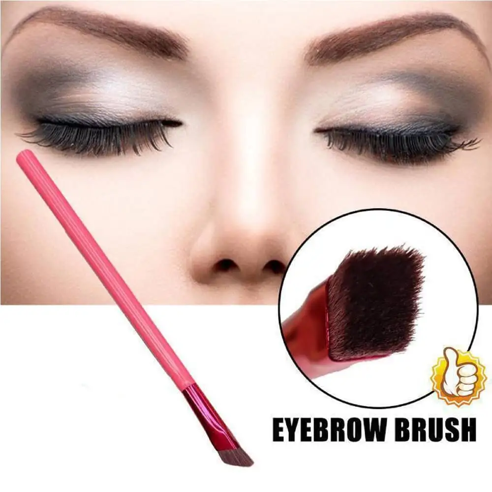 YUE Amazon Hot Sale 1PCS Multifunction Eyebrow Brush Ultra Thin Angled Eyeliner Makeup Brush Concealer Brush for Women and Girls