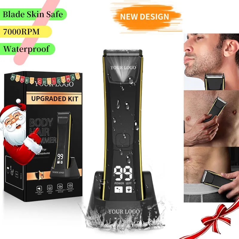 Manufacturer New Design Patented Man Groomer Waterproof Clipper Rechargeable Ceramic Electric Men Body Grooming Hair Trimmer
