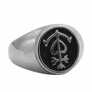 <b>Men's</b> Anchor Pattern Titanium Steel <b>Ring</b> <b>Silver</b> And Gold Retro Punk Style Jewelry Gift For <b>Men</b> - Product Image 4