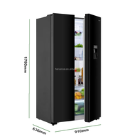 Réfrigérateur Congélateur Double Porte pour la Maison avec Distributeur d'Eau, Écran Tactile LCD, Réfrigérateur Américain LG Side by Side à Froid Ventilé